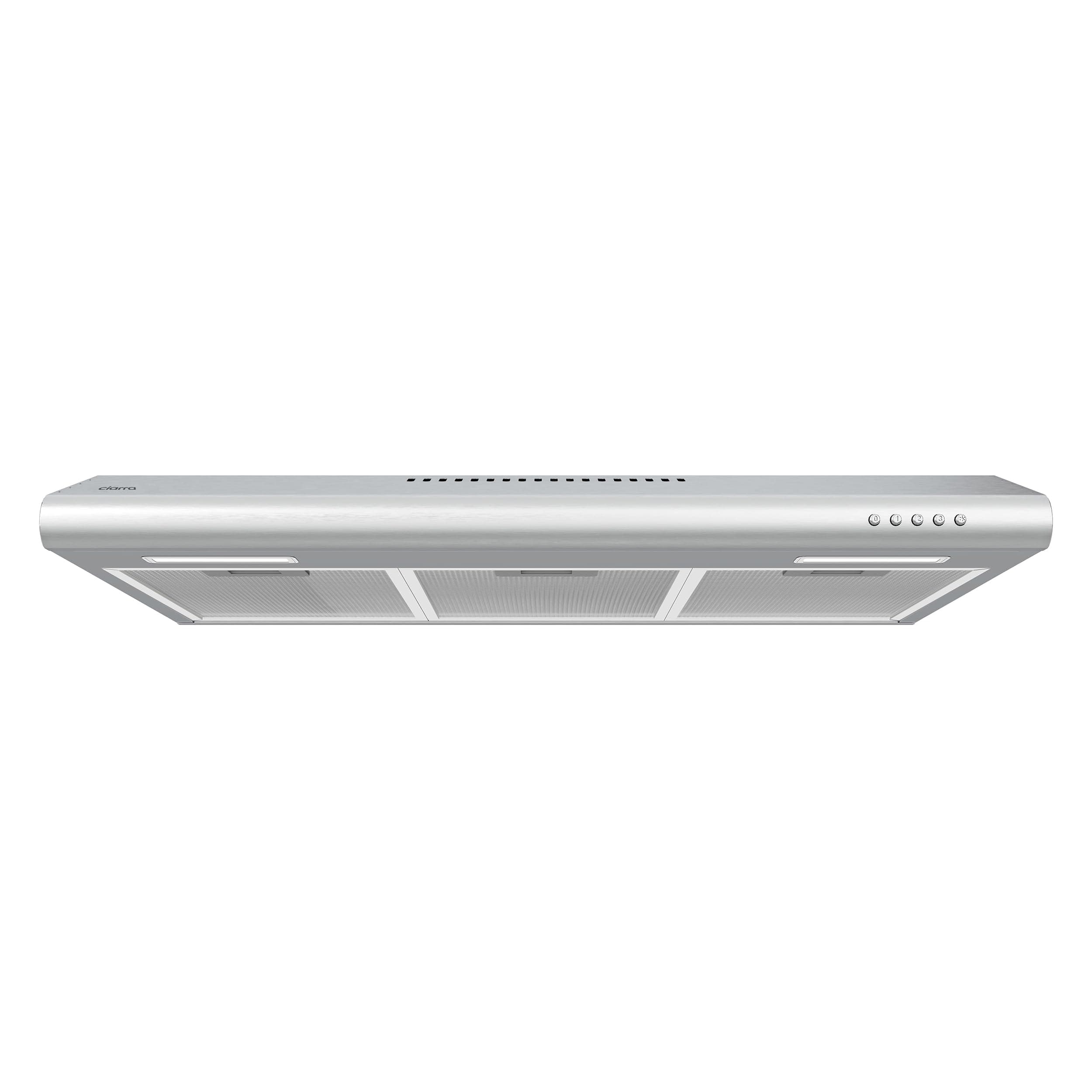 CIARRA Under Cabinet Range Hood 30 inch Vent Hood for Kitchen with 3 Speed Exhaust Fan, Ducted and Ductless Convertible, Stainless Steel