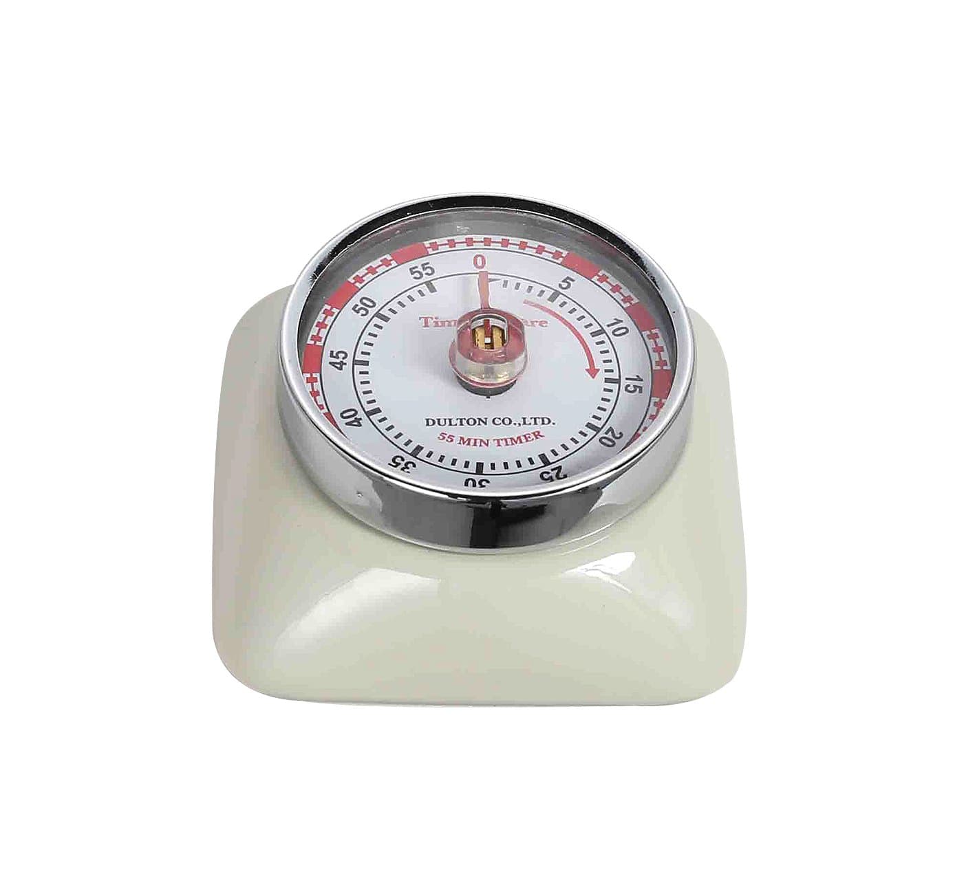 Magnetic 55 Minute Kitchen Timer Square - Ivory