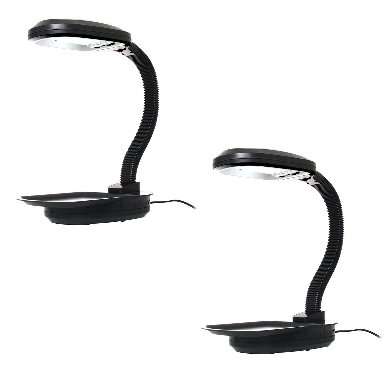 Hydrofarm Agrobrite 27 Watt Indoor Adjustable Desktop Grow Plant Light (2-Pack)