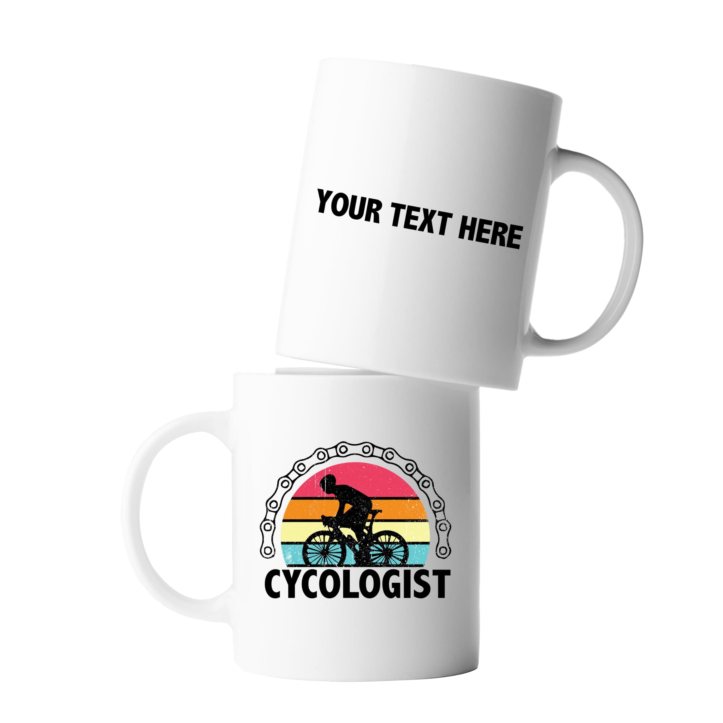 Personalized Cycologist Cyclist Gifts Customized Cycling Gifts For Men Bike Bicycle Lovers For Dad Husband Boyfriend Brother Son From Wife Mom Girlfriend Sister Ceramic Mug 11 oz White 11oz