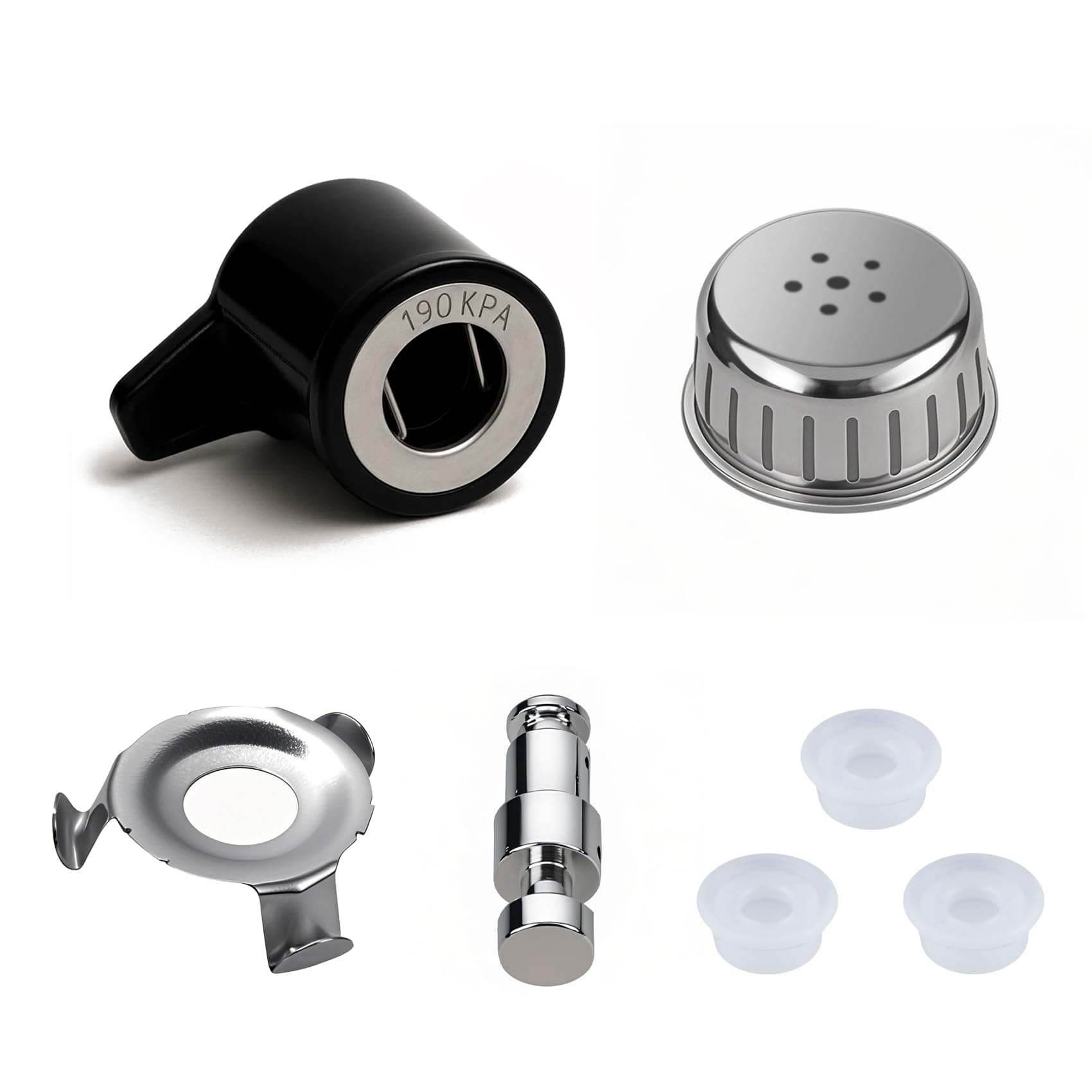 Steam Release Handle,Original Float Valve Replacement Parts with 3 Silicone Caps for Instant Pot Duo 3, 5, 6 and 8 Quart,Duo Plus 3, 6 QT