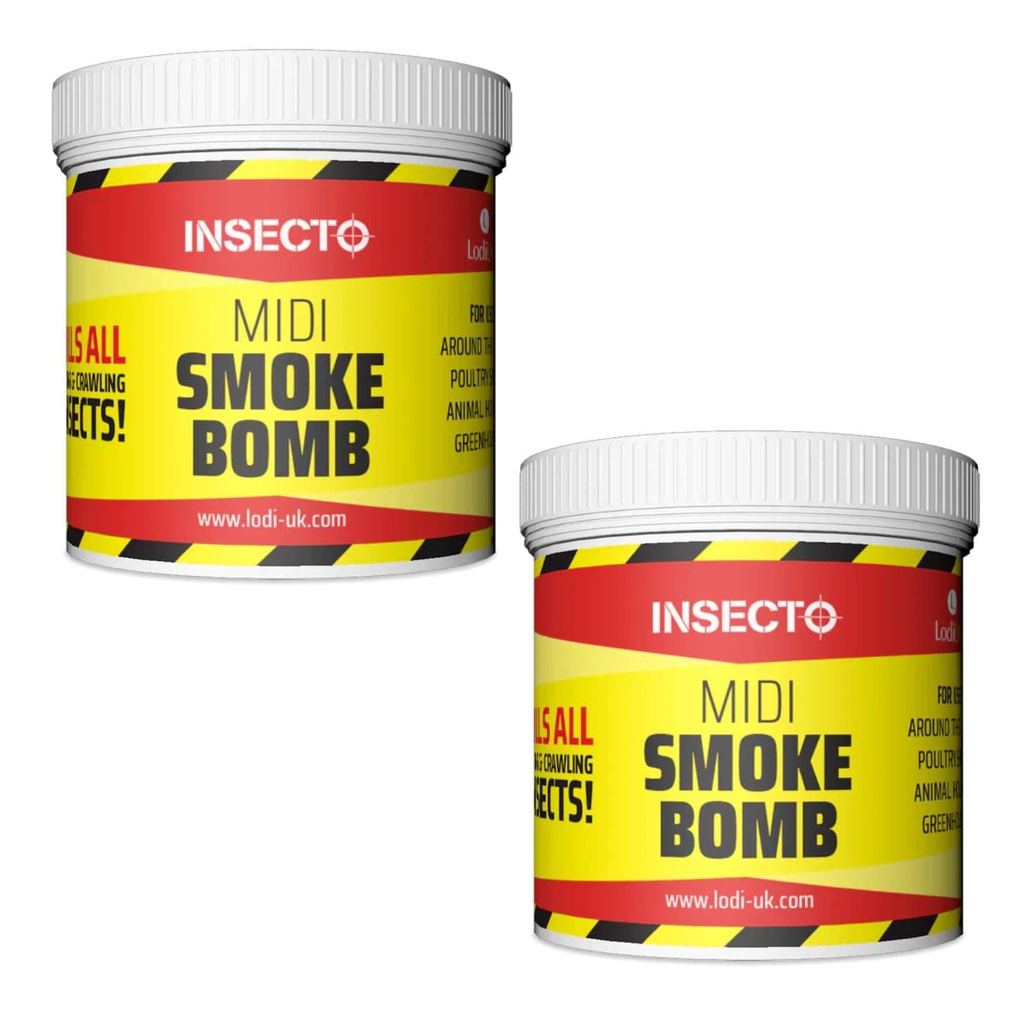 Bedbugs Shredder Smoke Bomb Midi Fogger Fumigator Fumer 15.5g Professional Strength for Bed Bug (Pack of 2)