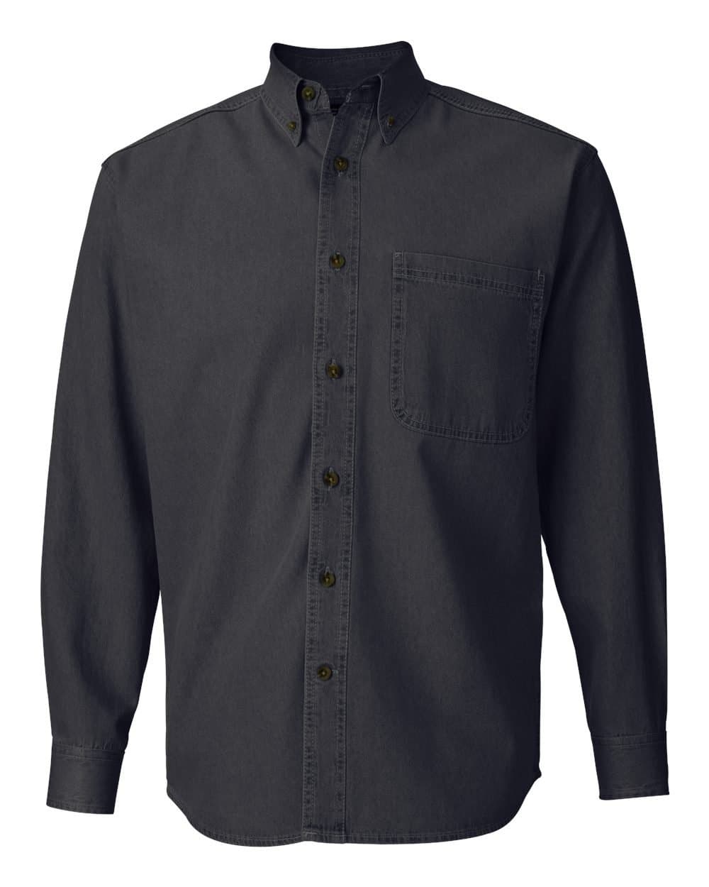 Sierra Pacific Men's Woodtone Buttons Pocket Denim Shirt