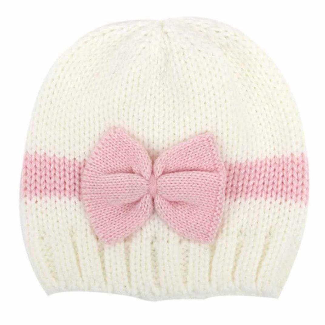 Baby Hat ,Eenkula Newborn Baby Girl Boy Infant Toddler Knitting Wool Crochet Hat Soft Hat Cap (White)