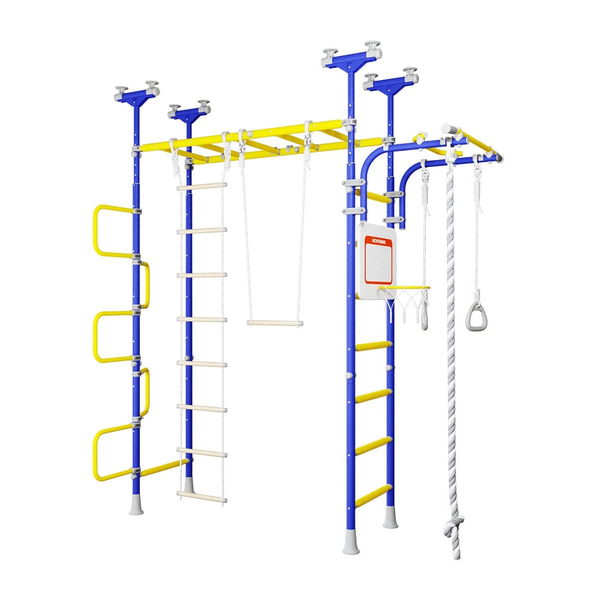 Pegas: Indoor Playground for Kids, Swedish Wall Gym for Kids, Climbing Gym for Kids - Pegas Swedish Ladder Indoor Kids Gym