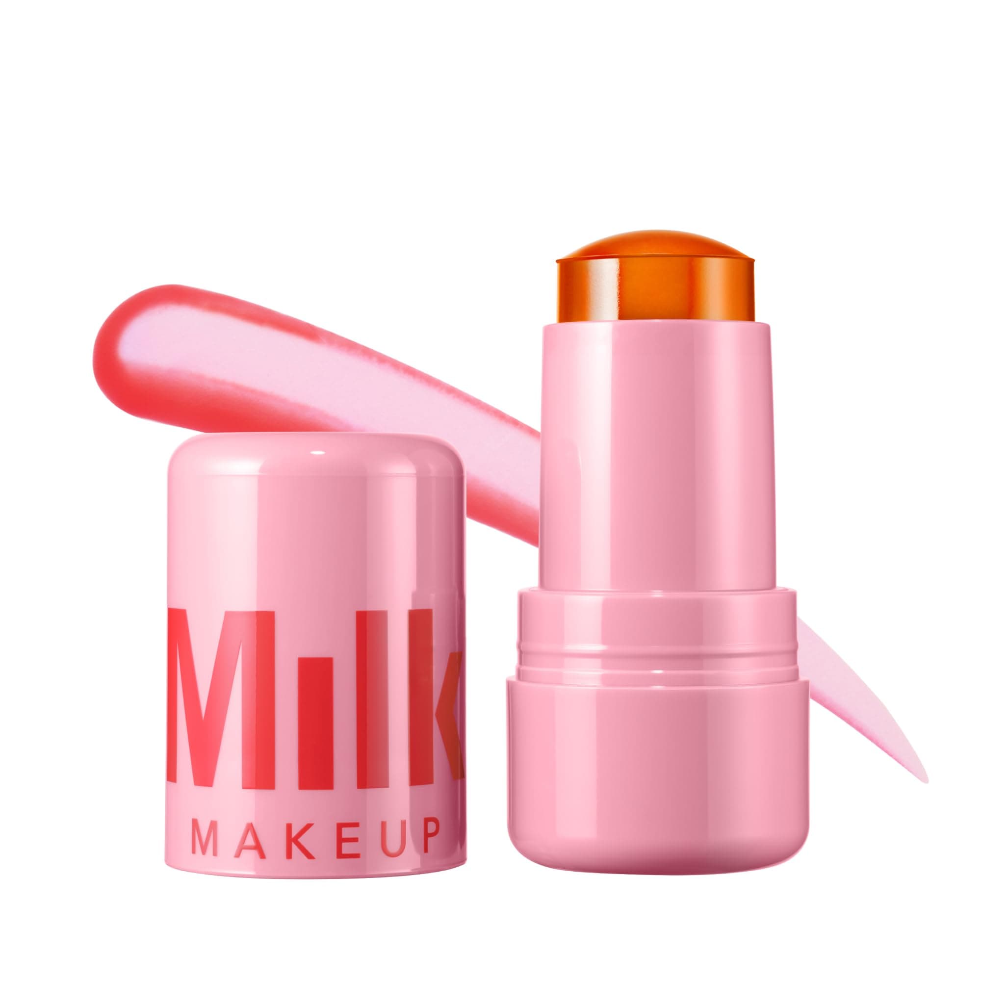 Milk Makeup Cooling Water Jelly Tint – Sheer Lip + Cheek Stain with Vegan Collagen, Seawater + Aloe – Hydrating, Long-Lasting, Buildable Lip Tint + Blush – Fizz, 0.17 oz