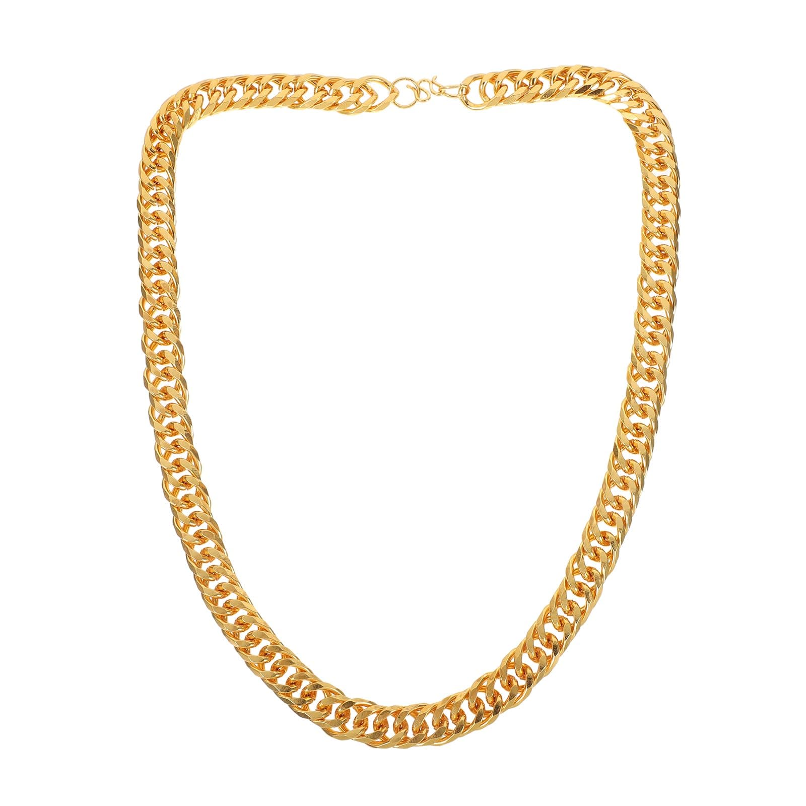 Men Imitation Golden Necklace Chunky Link Chain 23.62In Hip Hop Style Neck Decor for Casual Party