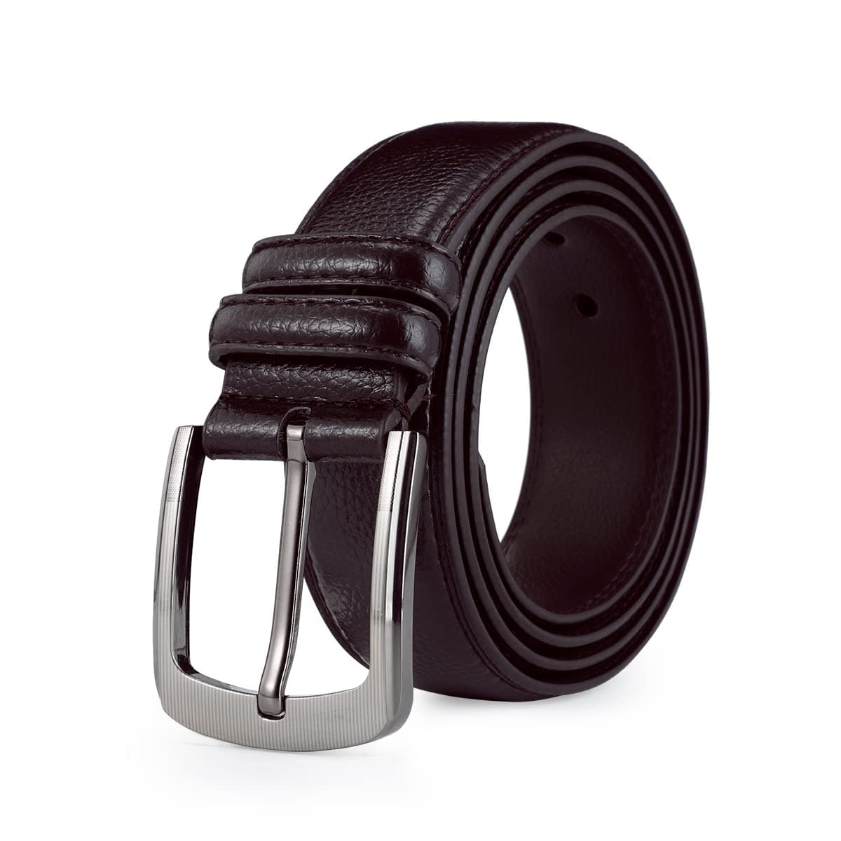 Mens Belts Big and Tall 36"-70" Men Leather Belt Casual Work Dress Belt,Black & Brown Colors
