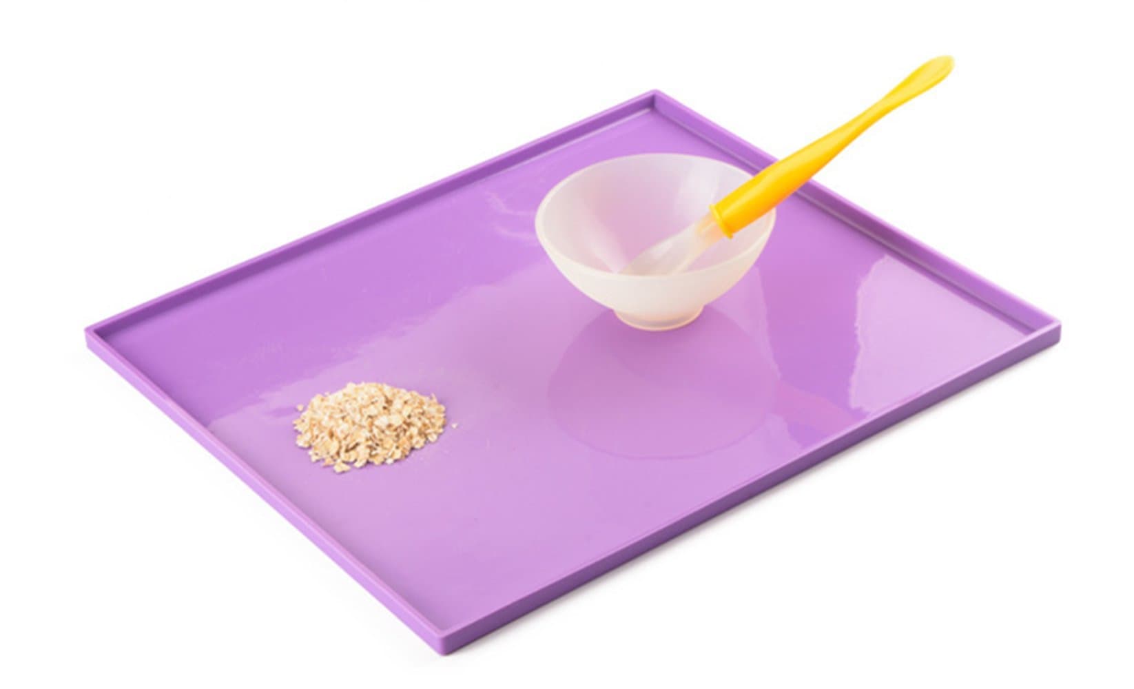 Vigorlife Children Silicone Colourful Foldable Placemats Mealtime Place Mats Square plcamats 31x27.5x0.8cm