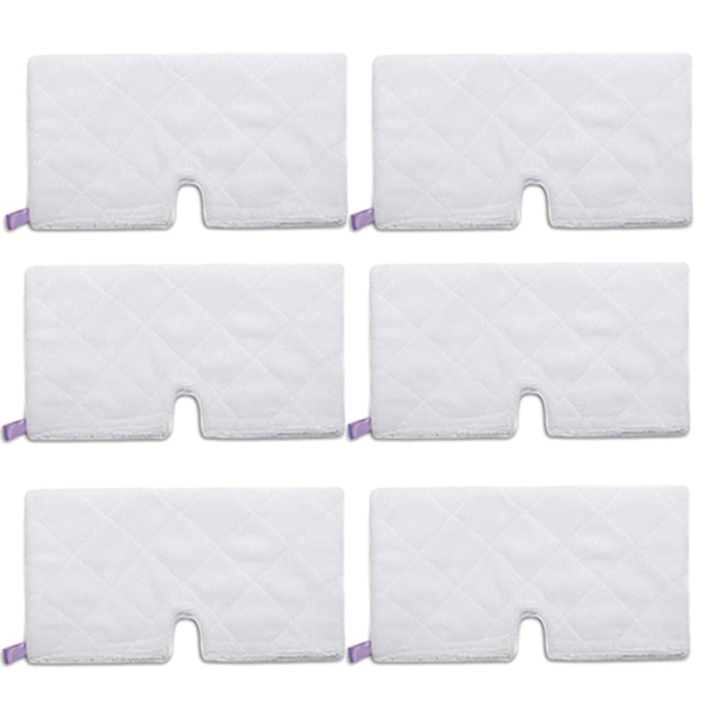 Amyehouse 6 Pack Rectangle Steam Pocket Mop Microfiber Pads Cleaning Pads Replacement Compatible with Shark S3501 S3601 S3550 S3801 S3901 S3601D S3801CO S3901D S3455K S2902 SE450