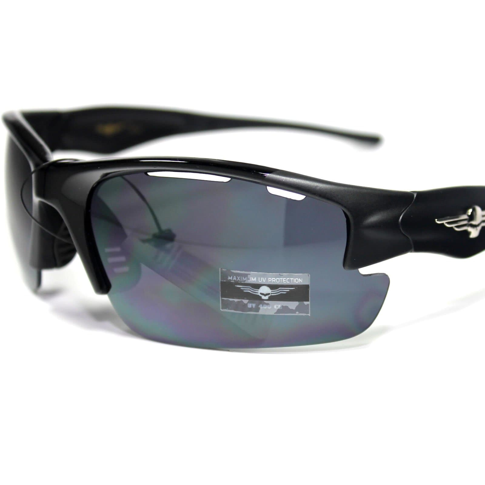 #FS5-HC4 Flying Skull Eyewear Cycling Fishing Men's Sport Sunglasses + Case