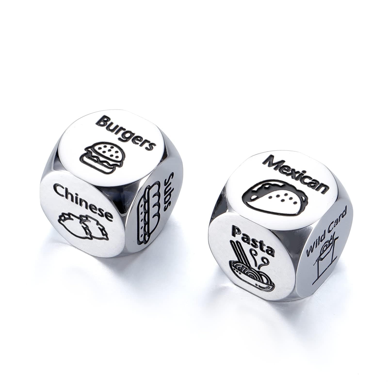 Valentine’s Day Gifts for Him Her, Couples Gift Exchange Dice, Funny White Elephant Gag Gift for Boyfriend Girlfriend, Anniversary Birthday Gifts for Men Women,Date Night Food Dice