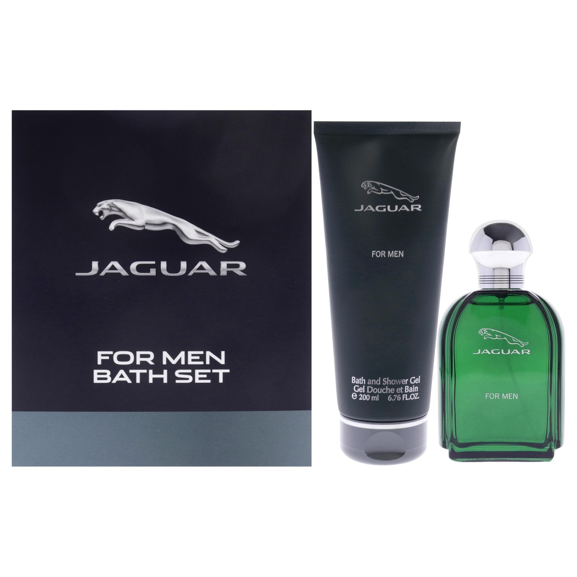 Jaguar Green by Jaguar for Men - 2 Pc Gift Set 3.4oz EDT Spray, 6.76oz Bath and Shower Gel