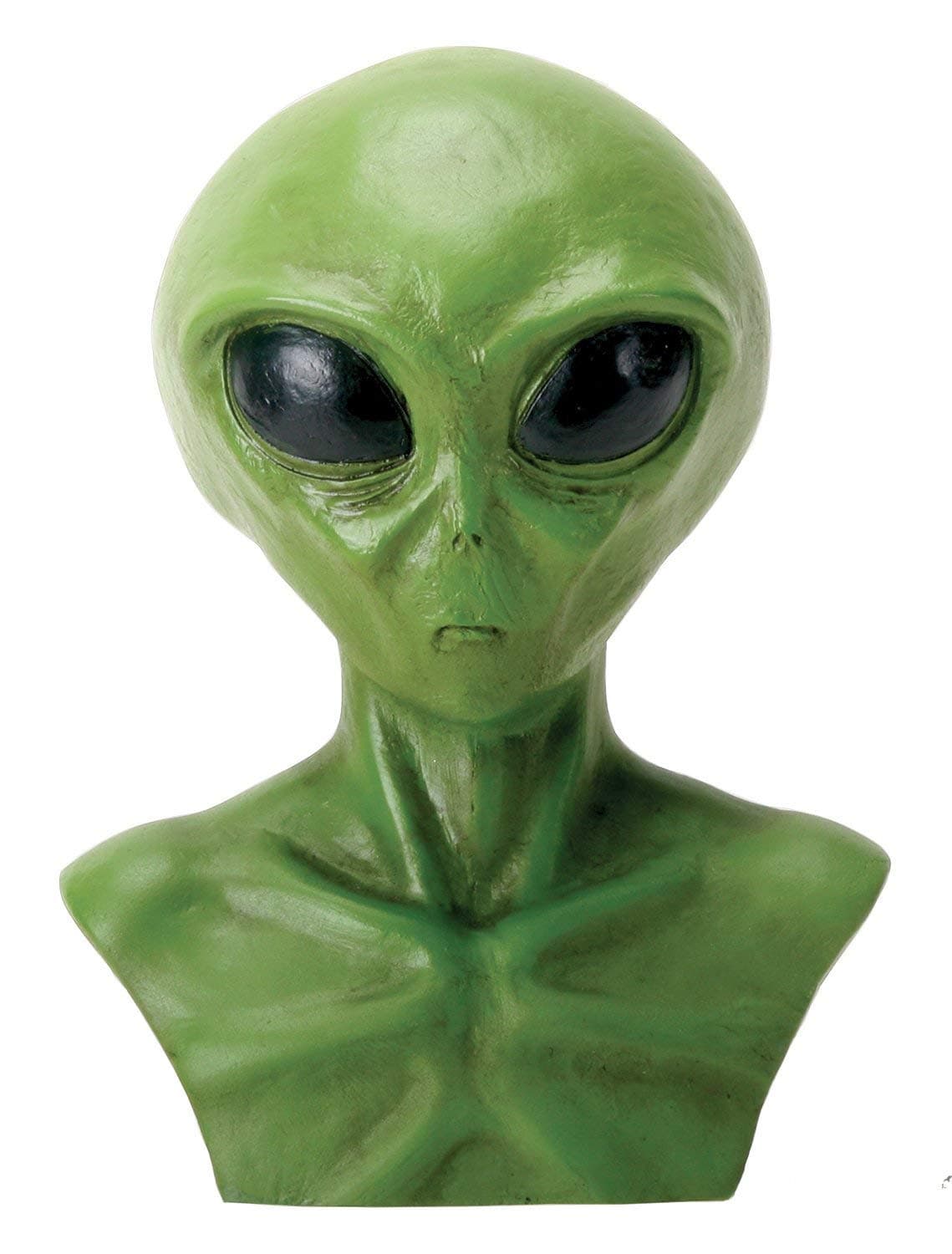 Summit Collection Gifts Bright Green Extraterrestrial Alien Head Bust Figurine Display Resin Home Decor 4" H