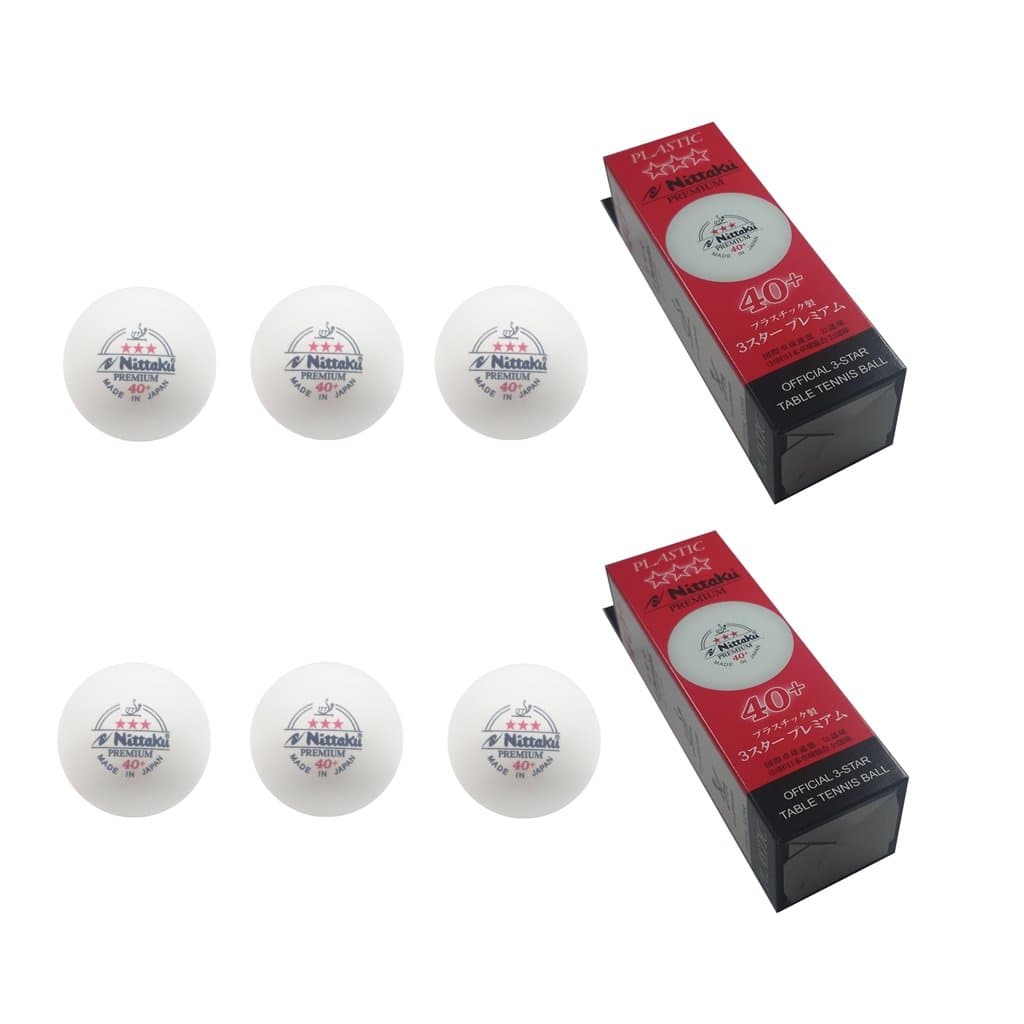 NITTAKU 3-Star Premium 40+ Table Tennis Balls