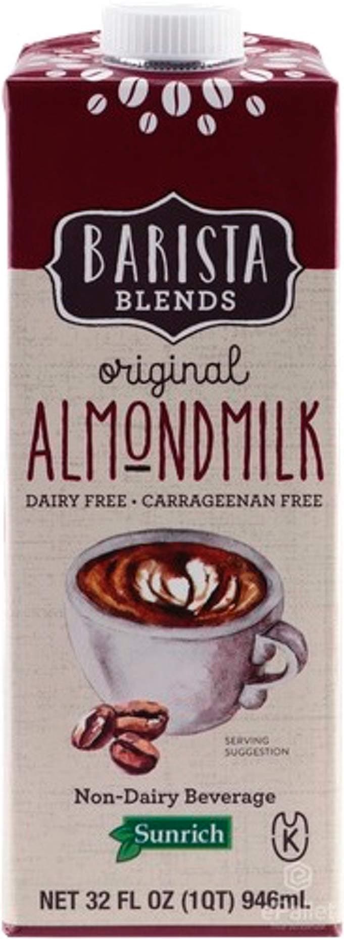 Sunrich Barista Blends Original Almond Milk, 32 oz., (12 count)