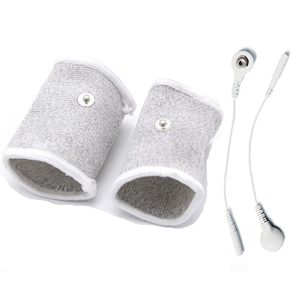 E-stim Adjustable Fabric Silver Thread Conductive Loop Accessories for Tens Stim Finger Massager Accessories