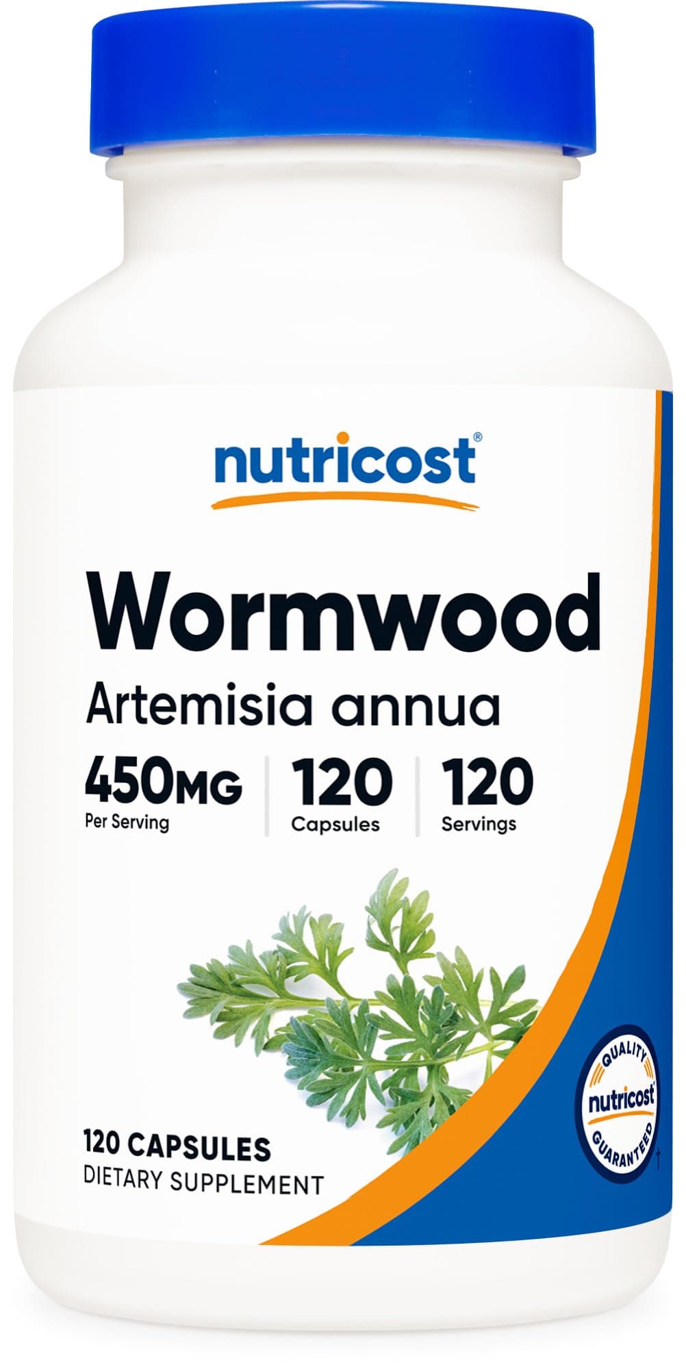 Wormwood Capsules 450mg 120 Capsules - Vegetarian Caps, Gluten Free and Non-GMO