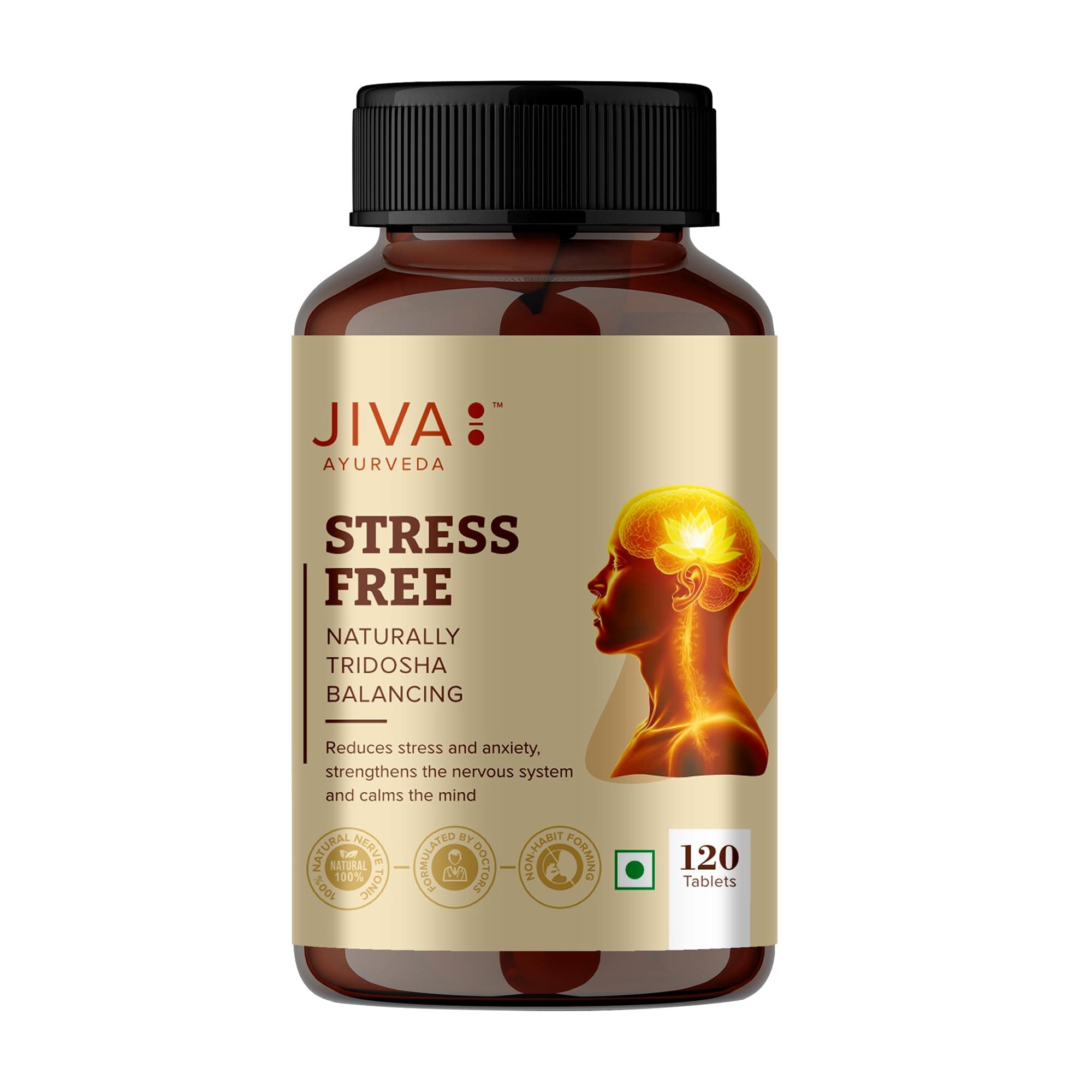 Jiva Ayurveda - Stress-free Tablet (120 Tabs)