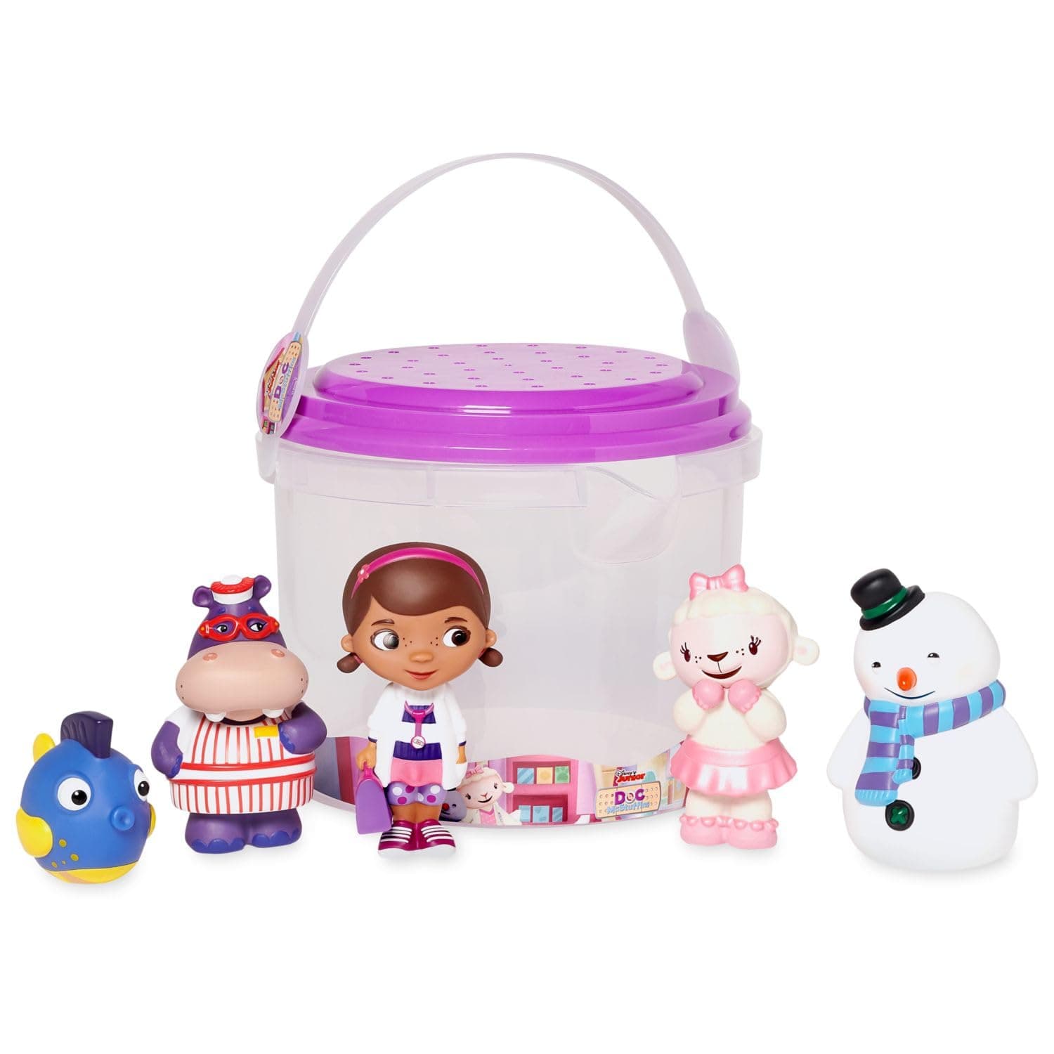 Unisex-Children Bath Set (Doc McStuffins) - Kids Bath Accessories with Beloved Disney Characters - Colorful and Fun Bath Time Essentials for Kids - Suitable for All Ages