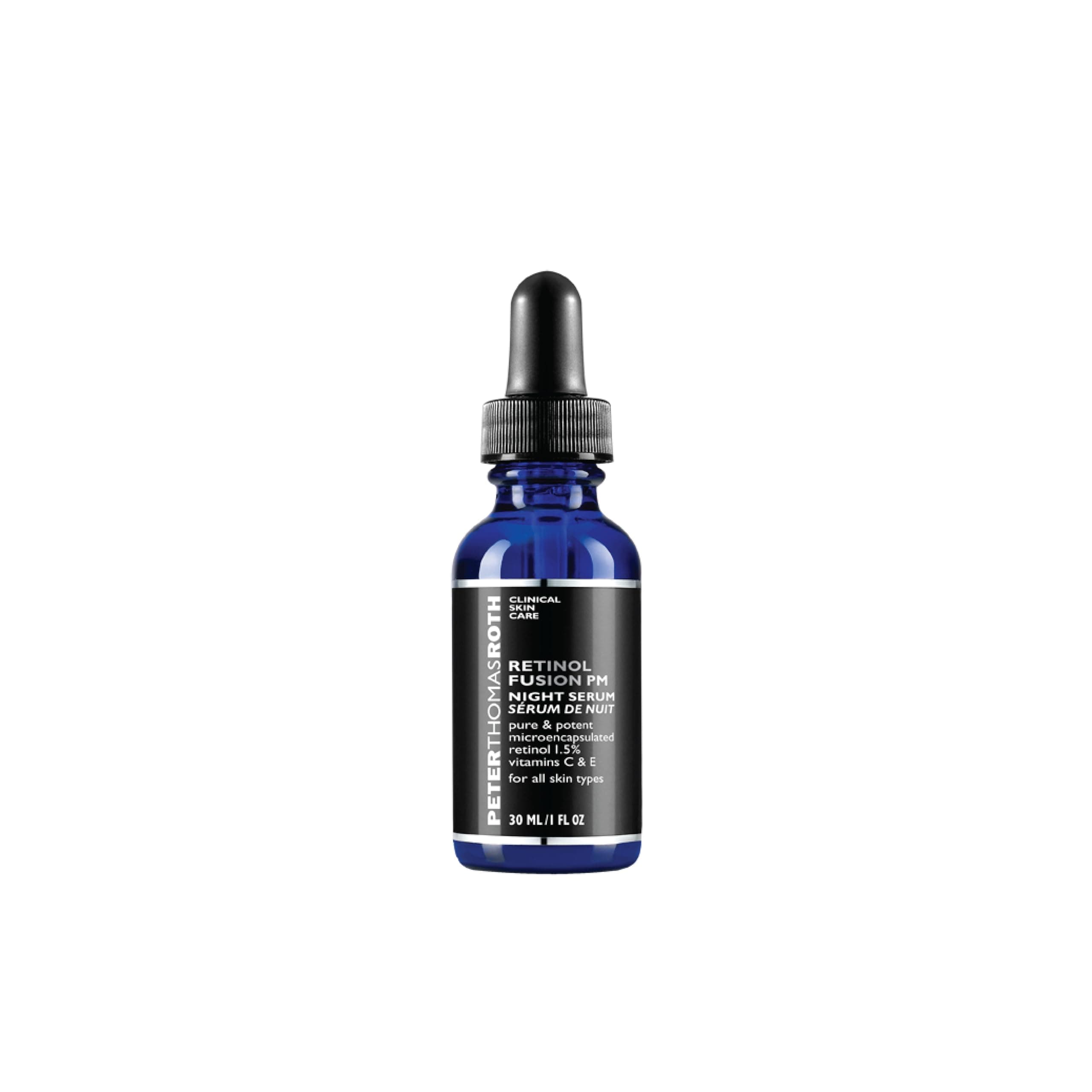 Retinol Fusion PM Night Serum | Hydrating Retinol Facial Serum, 1.5% Microencapsulated Retinol for Fine Lines, Wrinkles, Uneven Skin Tone, Texture and Radiance (Pack of 1)