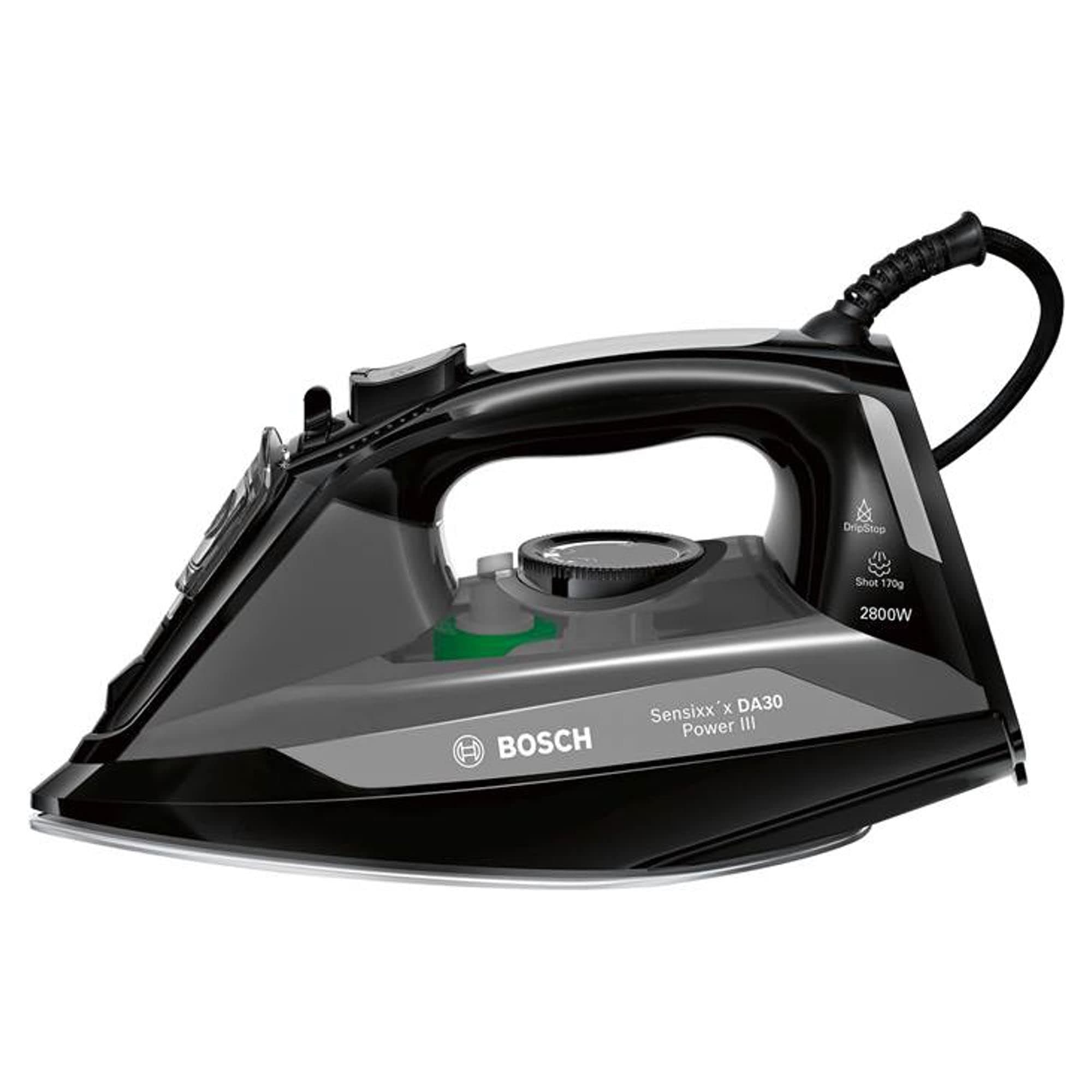 Bosch TDA3022GB Sensixx'x DA30 Steam Iron, 2850 W, Black/Grey