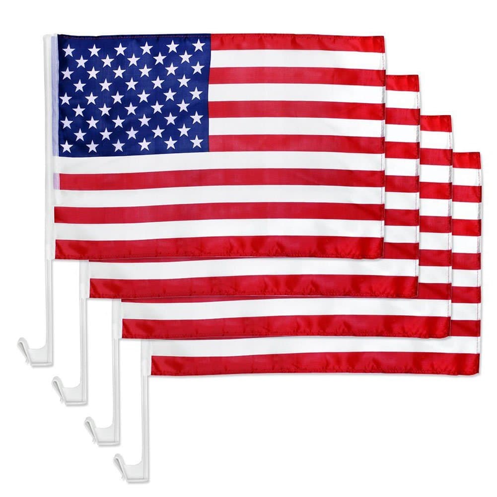 American Patriotic Car Window Clip USA Flag