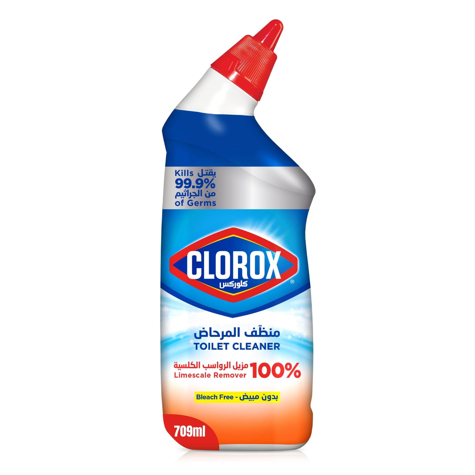 Toilet Cleaner Limescale Remover, 709ml, Kills 99.9% of Germs and Removes Rust and Mineral Stains, Bleach-Free