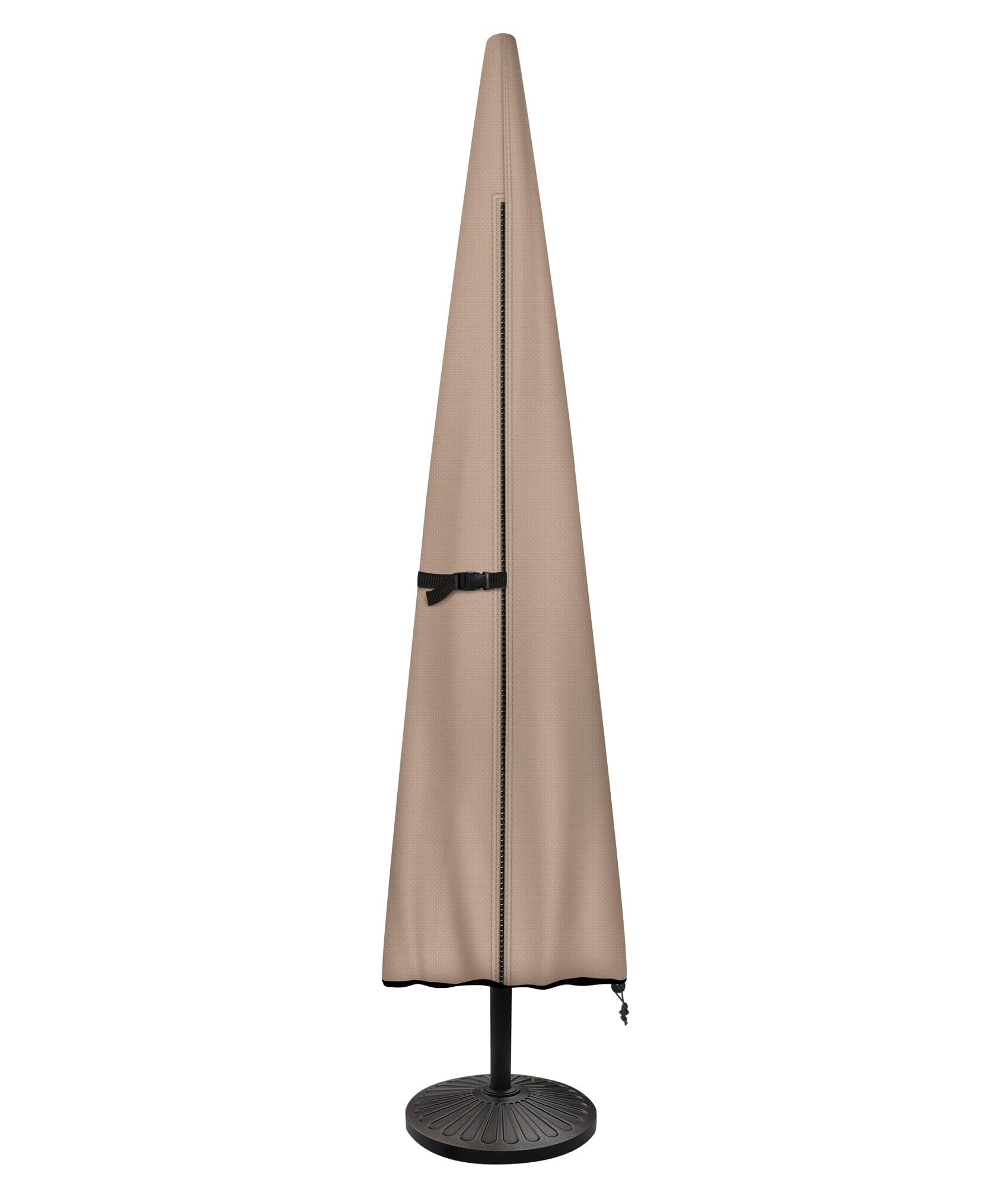 Patio Parasol 600D Waterproof Outdoor Market Umbrella Cover - Fits Market Umbrella Up to 12 Feet