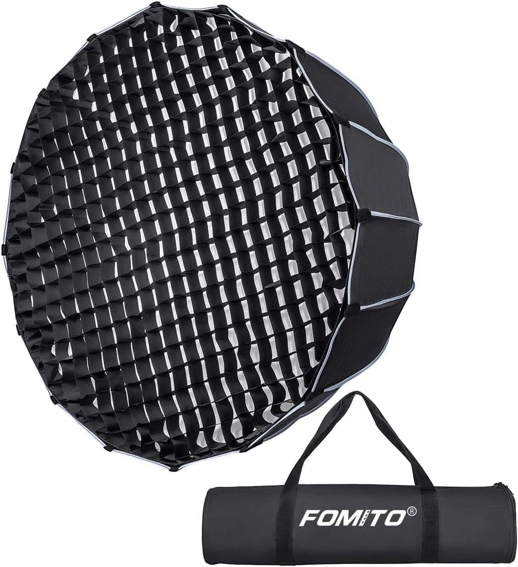 Parabolic Softbox 35.4 inch/90cm Quick Setup Deep Soft Box II with Honeycomb Grid and Bowens Mount for Studio Monolight LED Light Photography