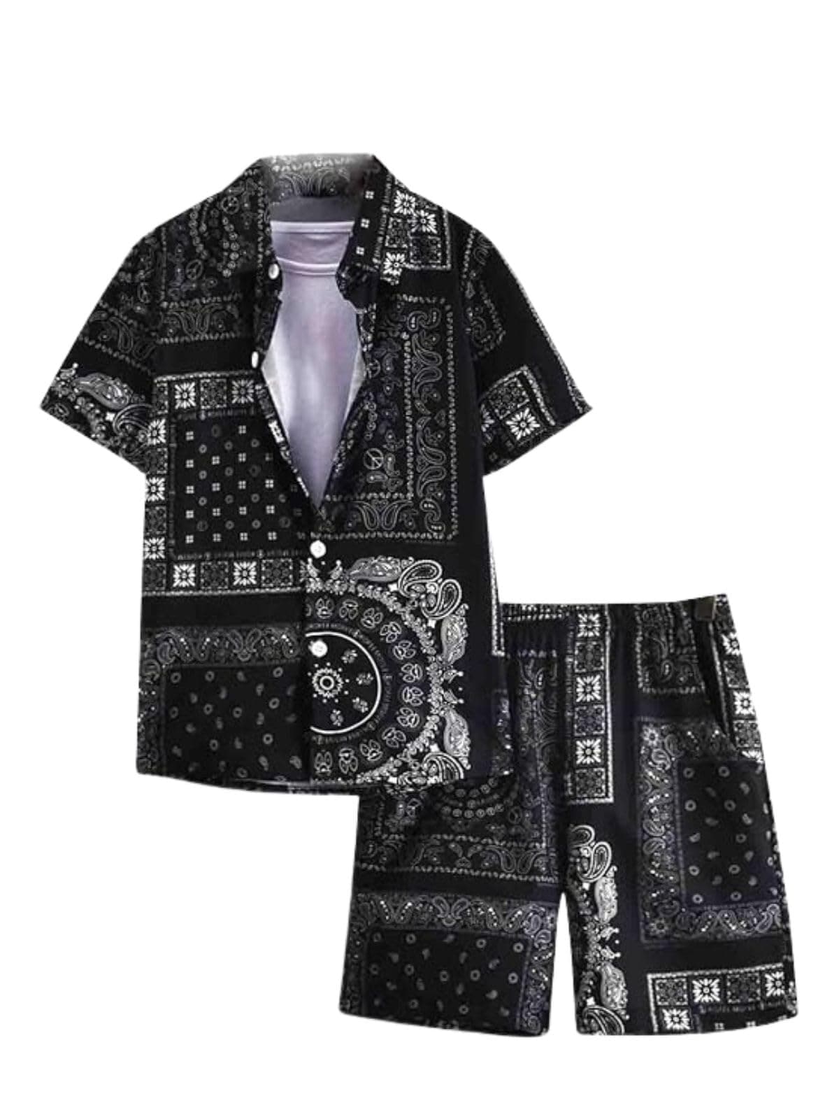 OM SAI LATEST CREATION Co Ord Set for Men | Night Suit | T-Shirt and Shorts Set for Man | Night Dress | Pyjama Set | Summer Wear | Lounge wear | Beach Outfit