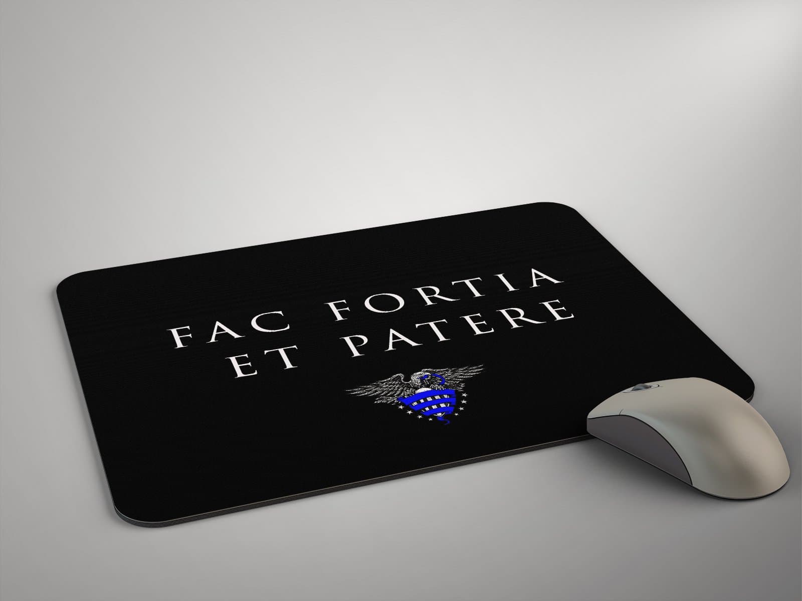 Police Life Mouse Pad Police Motto Fac Fortia Et Patere