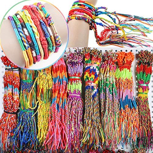 Chirpa 2020 Gift! Wholesale Jewelry Lot Braid Strands Friendship Cords Handmade Bracelets,Fashion Women Girls Gift for Your Lover (40Pcs)