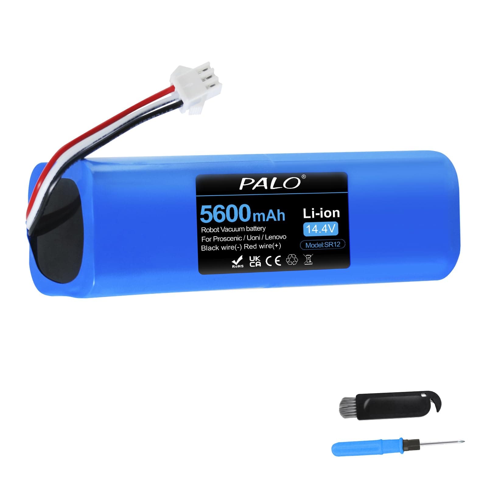 Replacement Battery for Lydsto R1, for Proscenic M7 Pro LDS M7 Pro M7 Max M8 Pro, for HONITURE Q6/Q6 Pro, AIRROBO T9 T10+, Uoni V980 Plus/MAX, Neabot N2/N1, Roidmi Eve Plus, VIOMI S9 Robot Vacuum