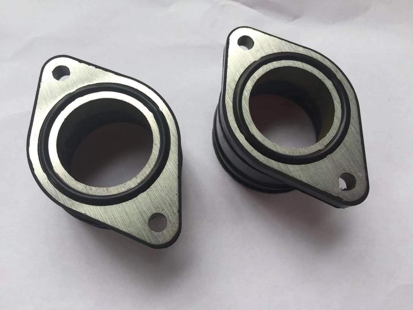 Carburetor Intake Manifold Boot Holder Compatible for Honda CB400 CM400A CM400C CM400E CM400T Hawk 400 Replace#16211-413-000 (2Pcs)