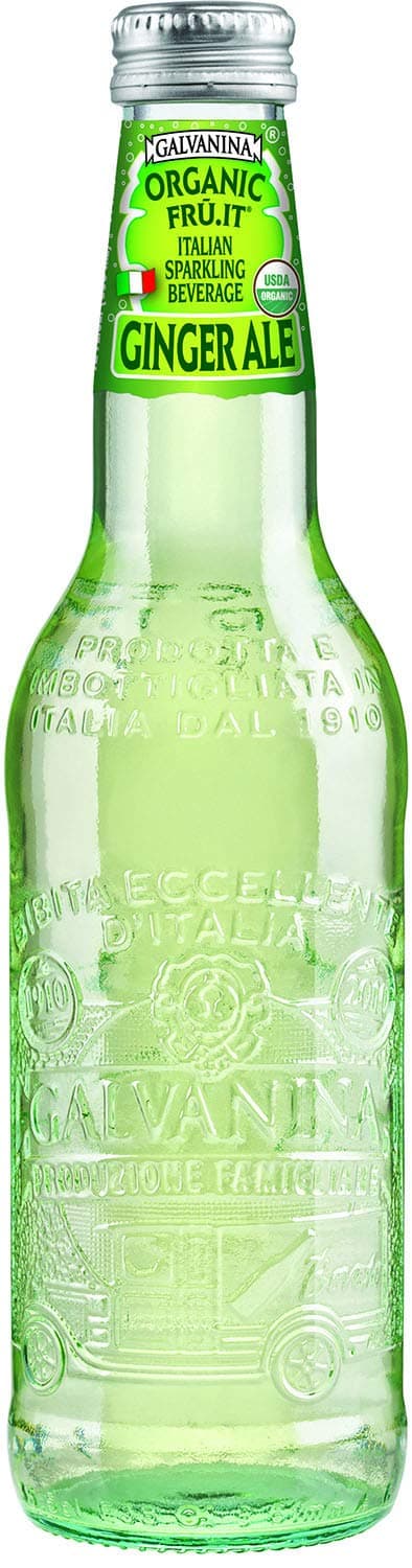 GalvaninaGinger Ale - Premium Organic Italian Sparkling Soda - 12 fl oz (6 Glass Bottles)USDA Organic