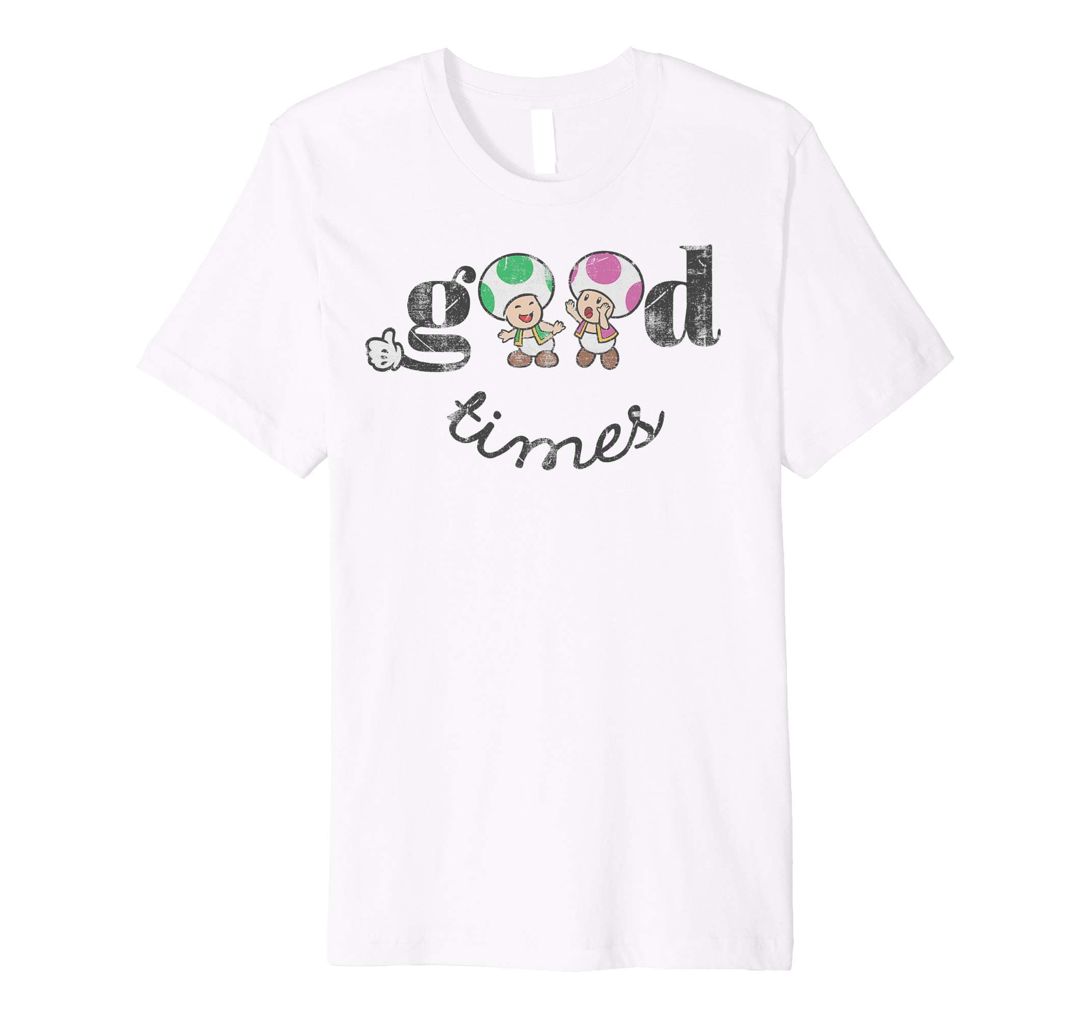 Super Mario Toad & Toadette Good Times Premium T-Shirt