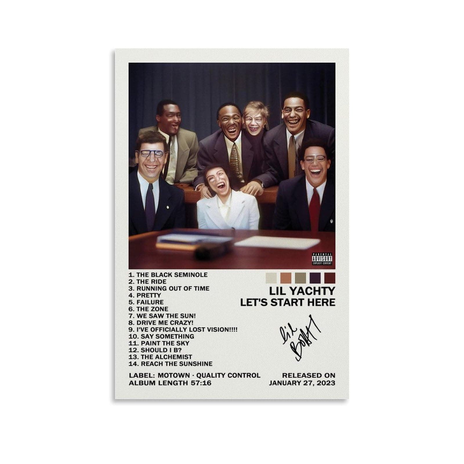 Album Cover Poster Lil Yachty Let's Start Here for Bedroom Canvas Posters for Room Aesthetic Wall Art Decor Unframe-Lil Yachty Let's Start Here 12x18inch(30x45cm)