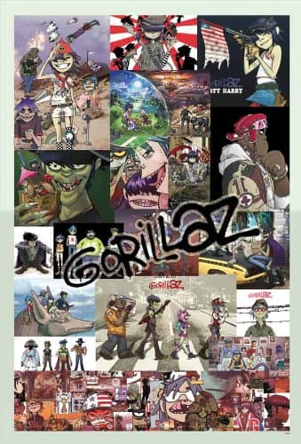 Gorillaz Japanese Cartoon Poster 7145