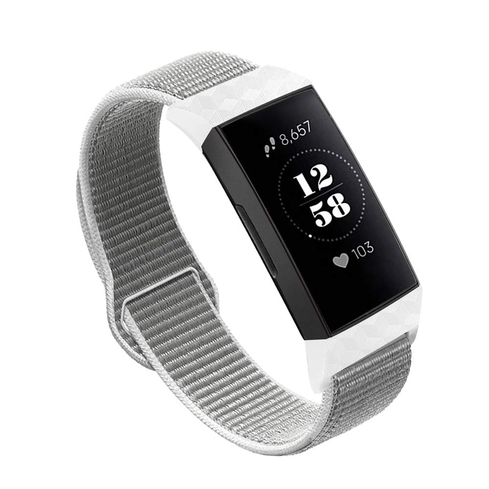 Nylon Bands Compatible with Charge 3 & 3 SE Women Man Soft Nylon Band Breathable Quick Release Sport Replacement Accessories Wristband, 5.3''- 8.7''