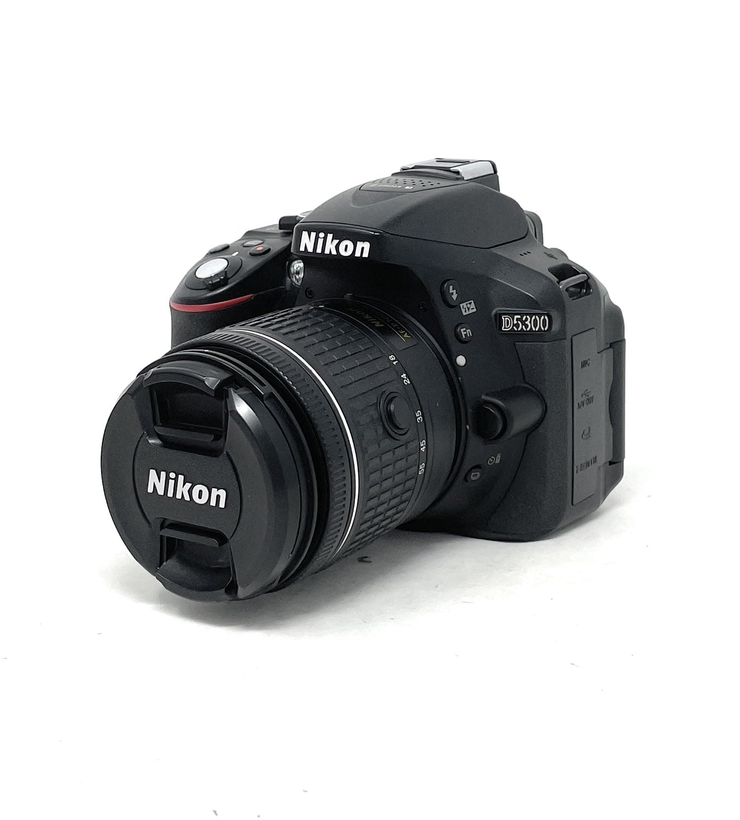Nikon D5300 Digital SLR Camera - Black (24.2 MP, AF-P 18-55mm VR Lens Kit) 3-Inch LCD Screen - International Version (No Warranty)