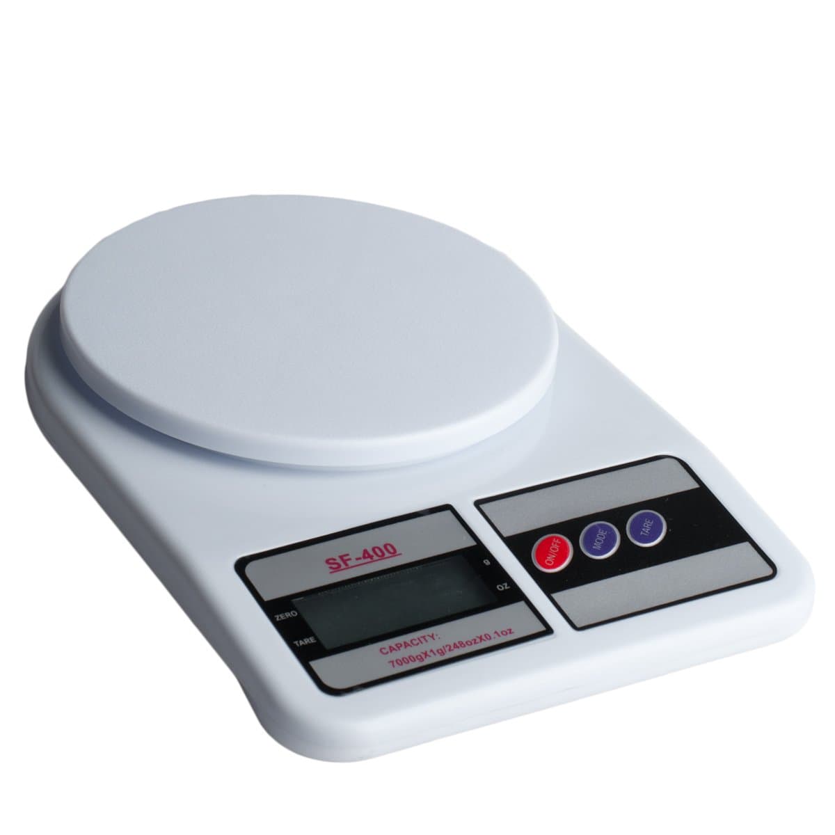 White Digital LCD Electronic Kitchen or Postage Weighing Scales 10KG - 10,000g or 352oz By Macallen TM