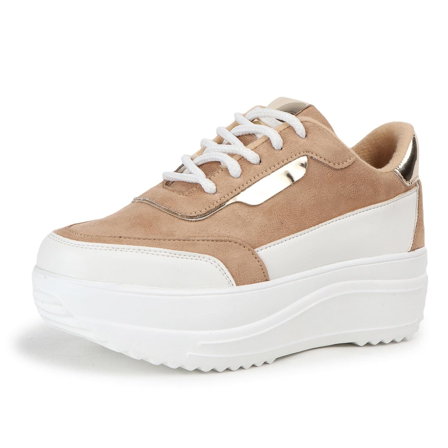 VendozWomen Casual Brown Shoes