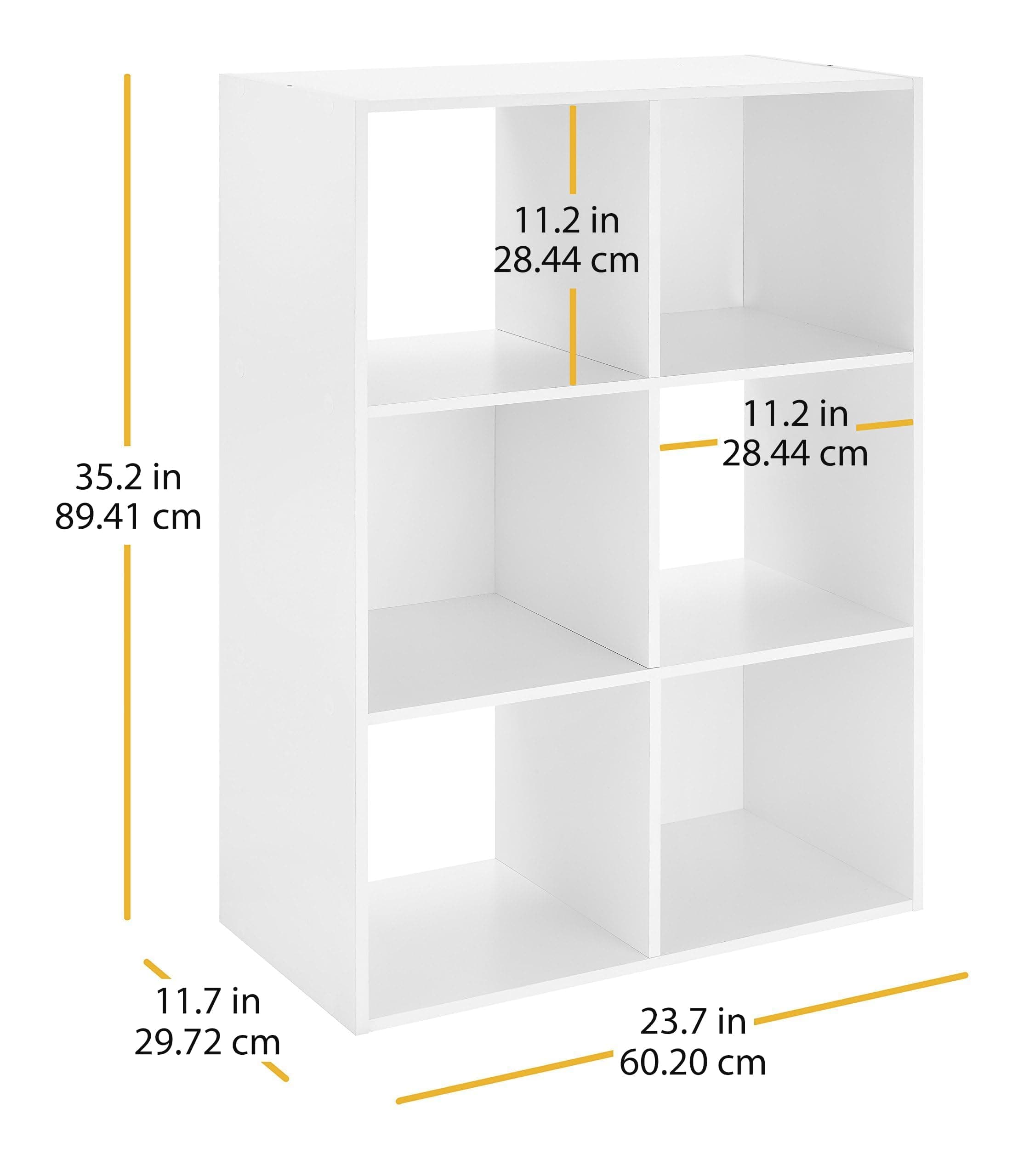 Whitmor Cube Organizer, Engineered Wood, White