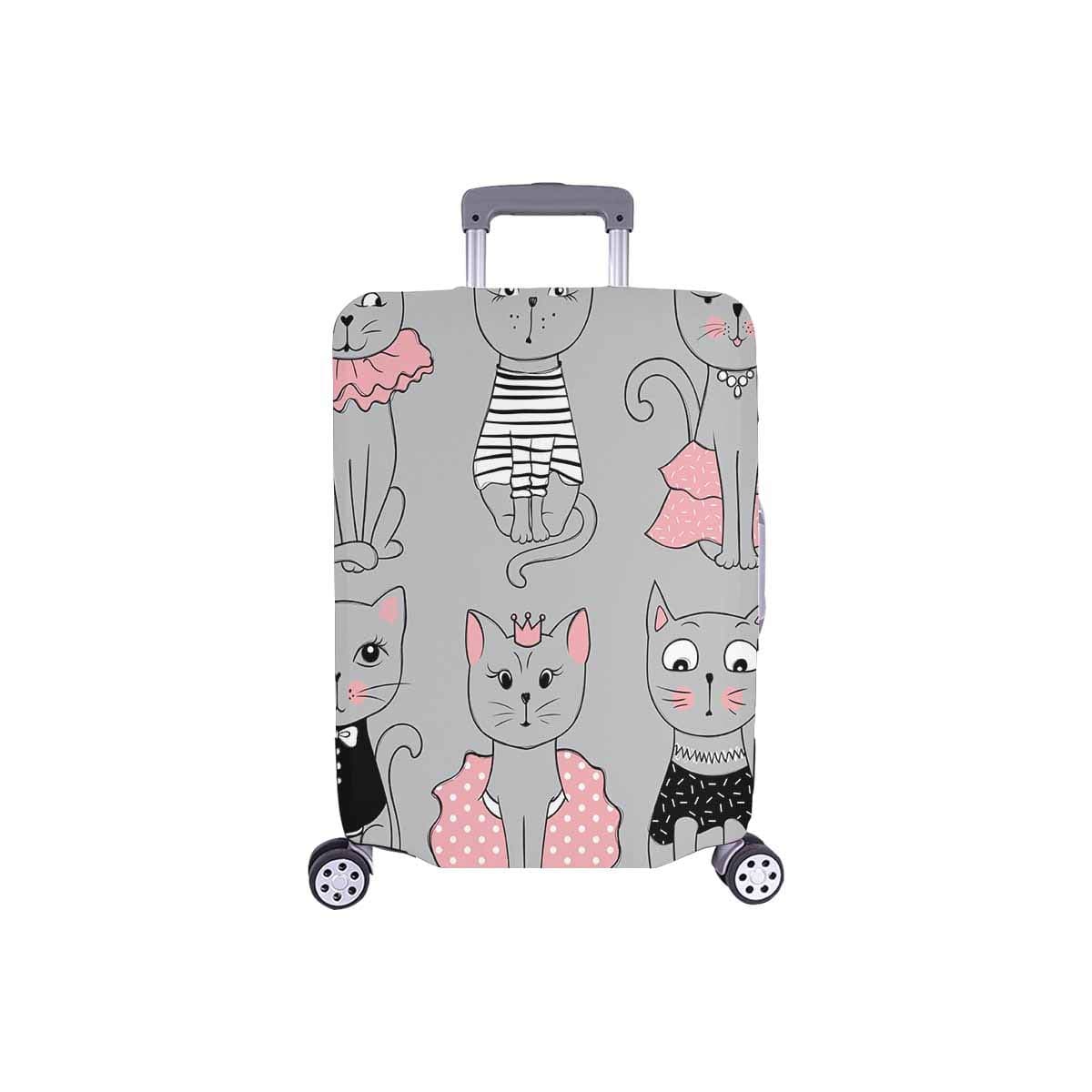 InterestPrintCute Cats Stylish Set Funny Kids Animal Travel Luggage Cover Suitcase Baggage Protector Fits 18"-21" Luggage