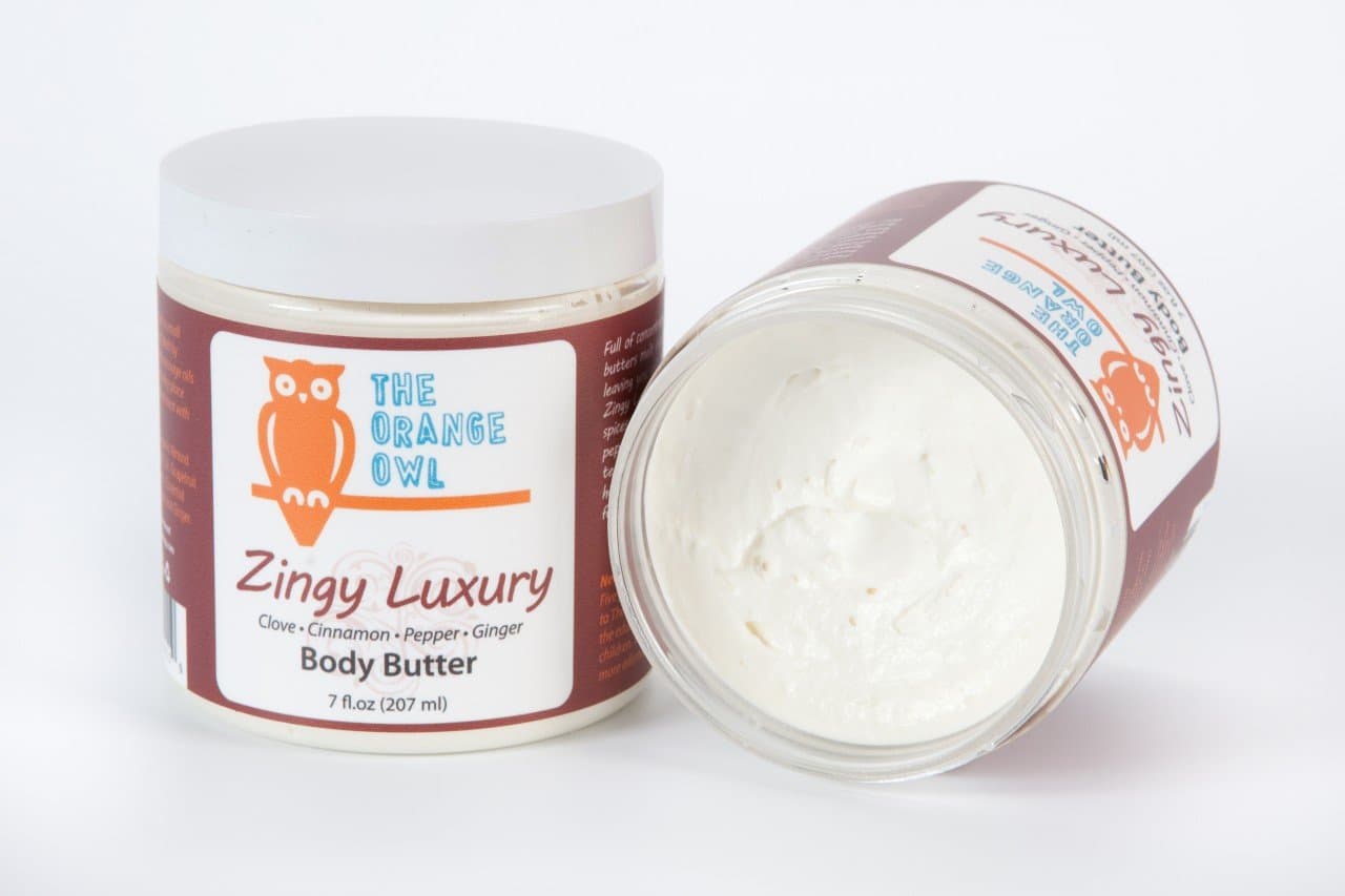 100% Vegan 8oz Body Butter - Zingy Luxury (Clove, Cinnamon, Pepper + Ginger)