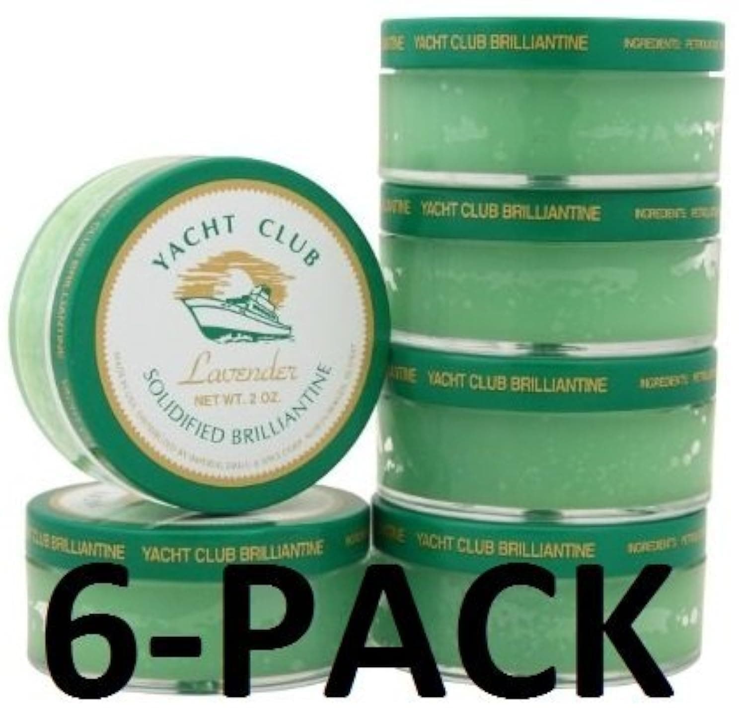 Yacht Club Lavender Solidified Brilliantine 2.0 Fl Oz. 6 Pack