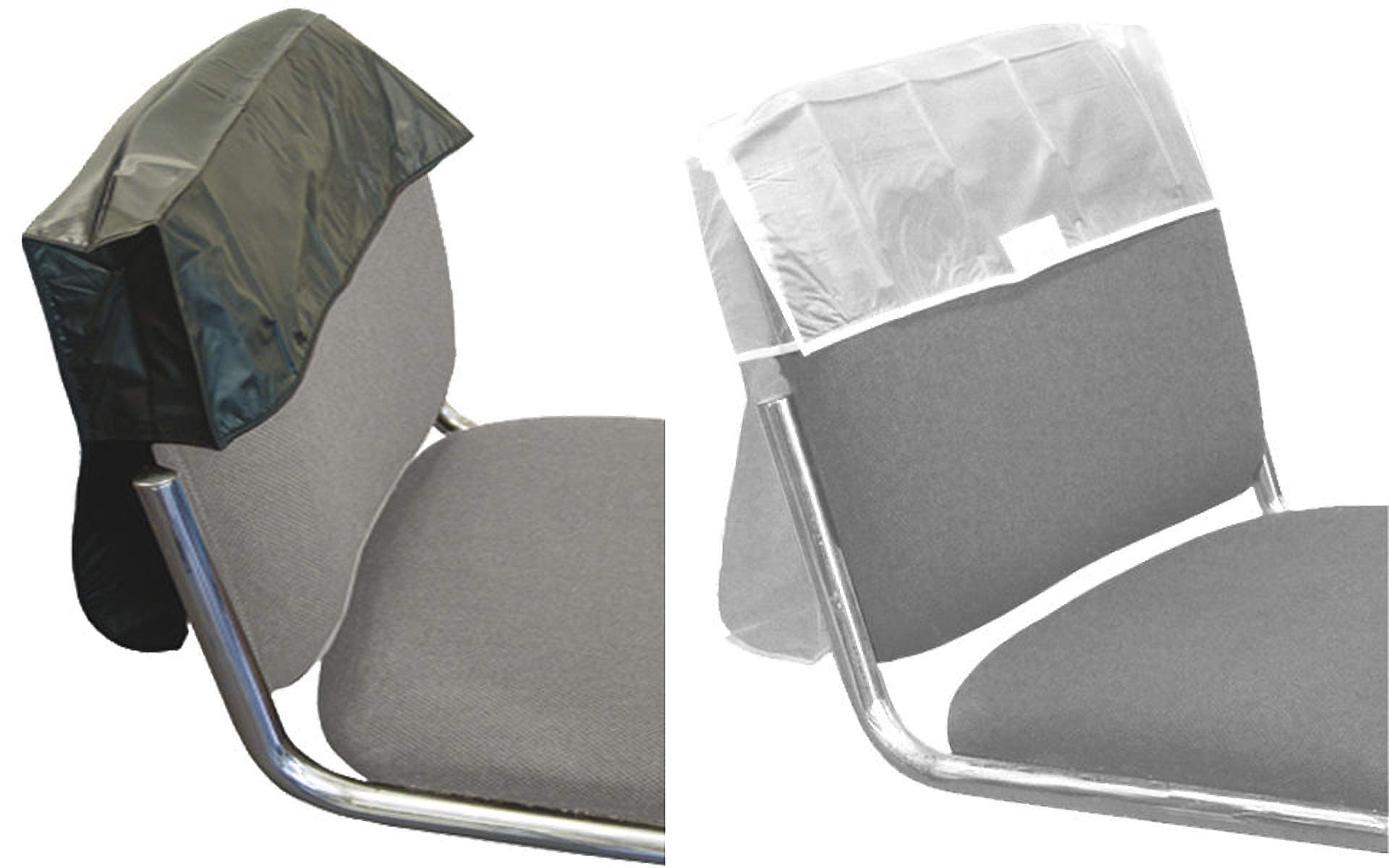 iBeautyPROFESSIONAL HAIRDRESSING PVC CHAIR BACK COVERS CLEAR BLACK 16" 18" 20" 22" 24" 26" (26" Clear)