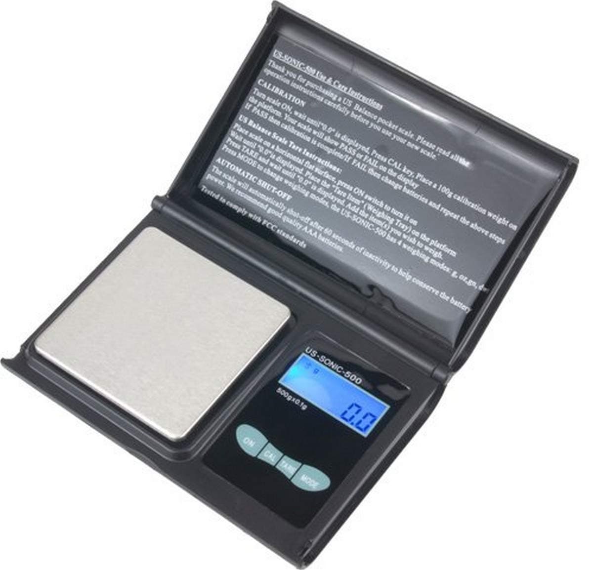 US BALANCE Digital Pocket Scales Jewelry Scale, 500 x 0.1gm, Black