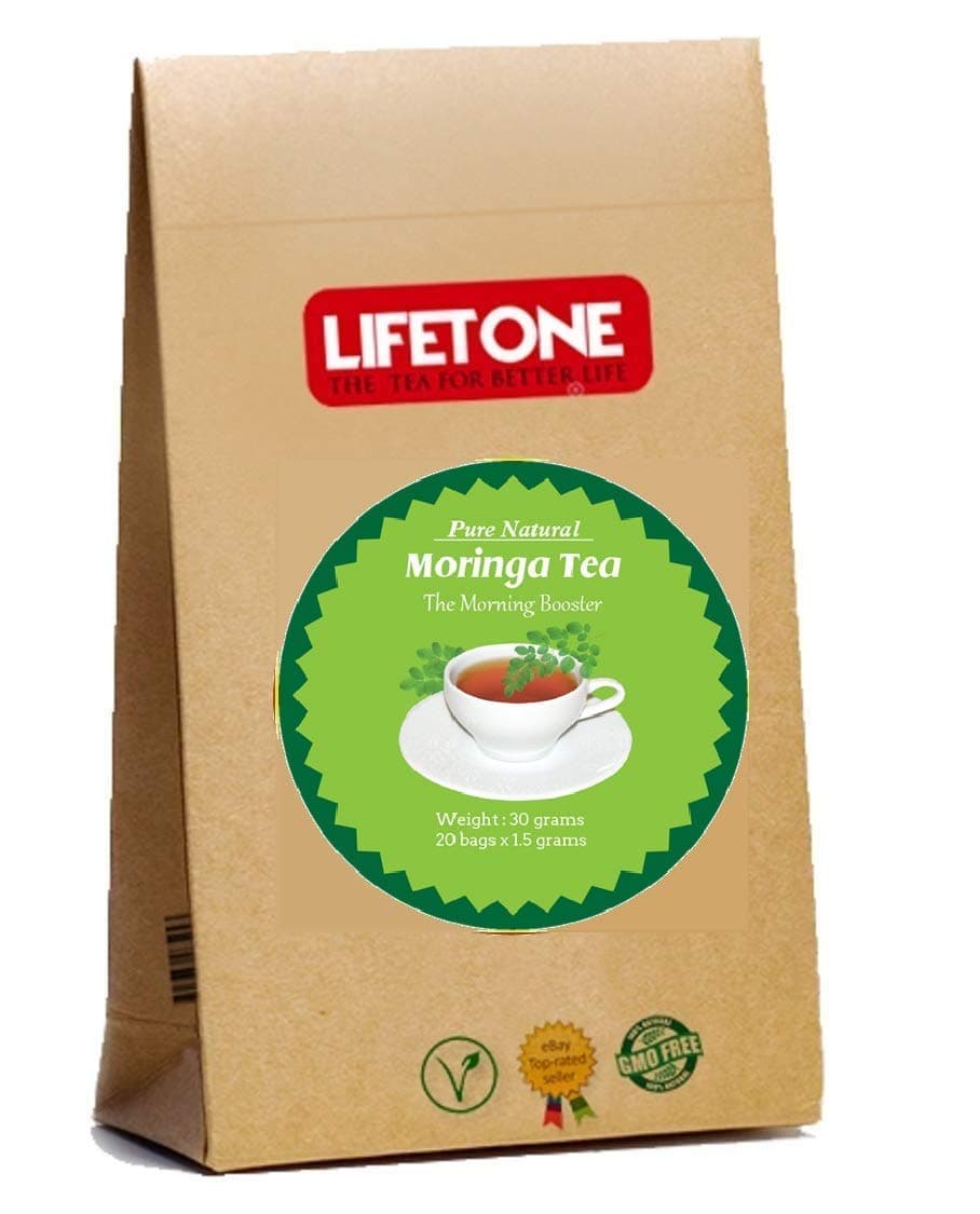 Lifetone Ceylon Moringa Leaf Tea, Sri Lanka Moringa Blatt Tee, 20 Tee bags, 30 gramm Tee